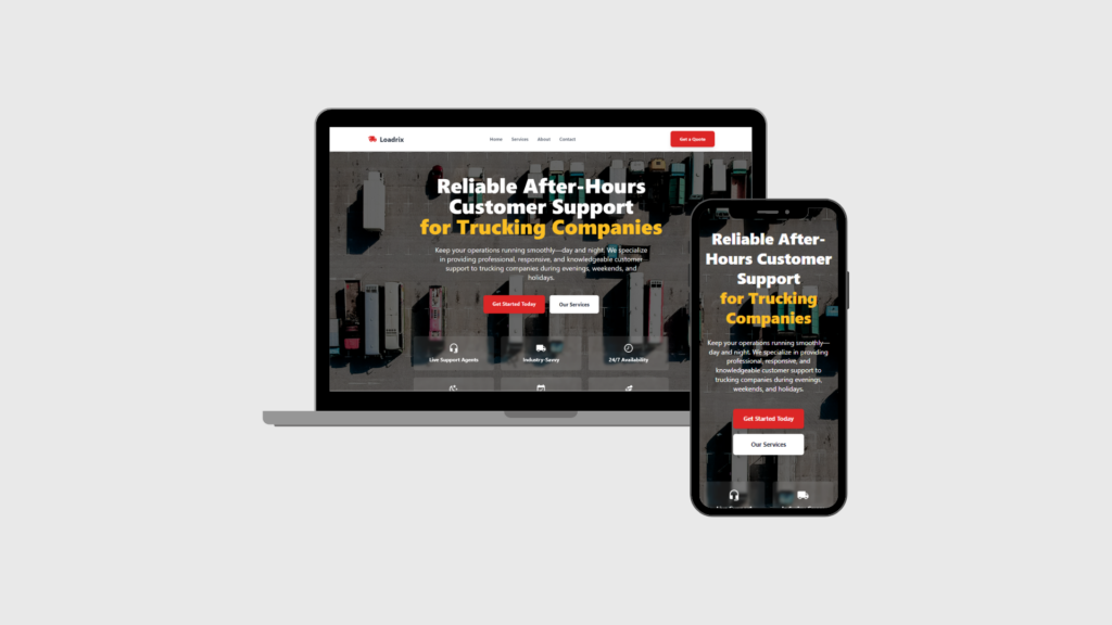 our website portfolio